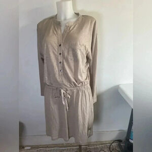 The Company Store women's 100% Linen Pocket Dress Size Medium NWT Lagenlook 0079